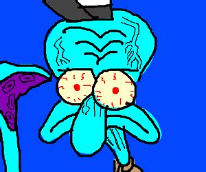 Hyper-Realistic Squidward - Drawception