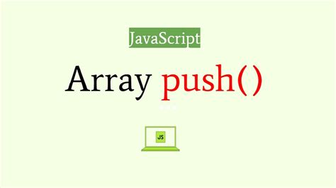 JavaScript Array Push Method JavaScript Tutorial For Beginners YouTube