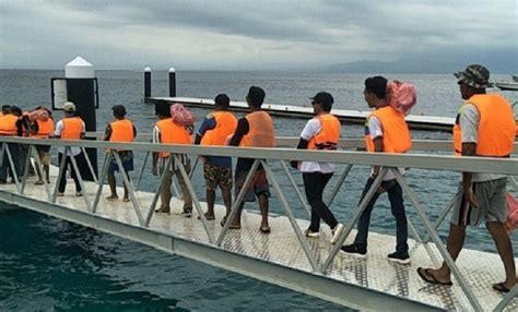 Sempat Ambruk Jembatan Dermaga Nusa Penida Selesai Renovasi Dan Siap