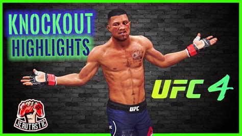 UFC 4 Knockouts Compilation Career Mode YouTube