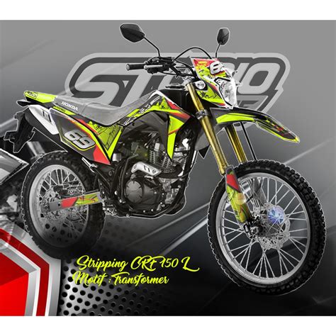 Jual Sticker Stripping CRF 150 L Custom Shopee Indonesia