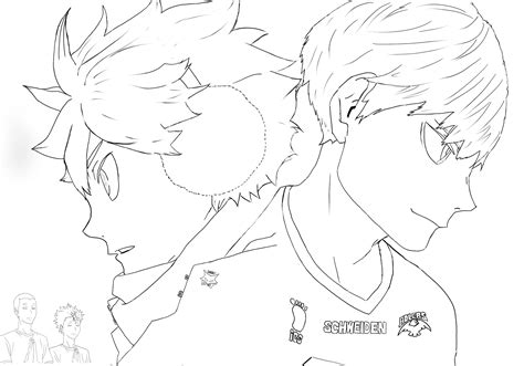 Hinata And Kageyama Cover Sketch R Haikyuu