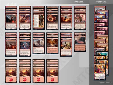 Mono Red Tempo A Standard Deck By Tianguang Liu • Mtg Decks