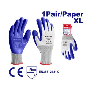 EMTOP PAR DE GUANTES DE LATEX PARA USO PESADO EXGV0201XL TALLA XL