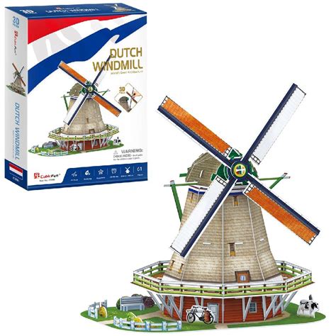 Cubic Fun D Puzzel Hollandse Windmolen Stukjes Onlinehandelshuis