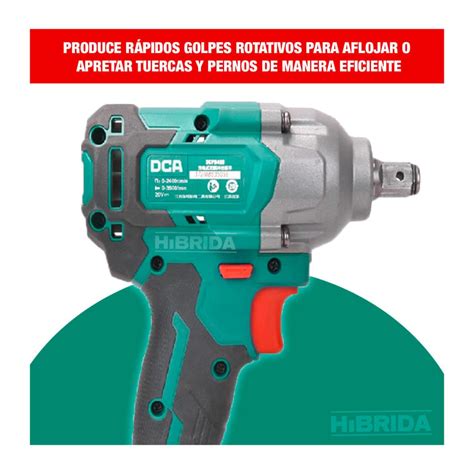 Ripley LLAVE IMPACTO DCA 20 V BRUSHLESS 12 CON MALETA MÁS ADAPTADOR COMBO