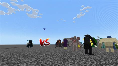 Warden Vs World Of Bosses Mob Battle Minecraft Youtube