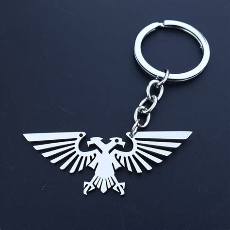 Stainless Steel Pins Warhammer 40k Imperial Aquila Bird Brooch Men