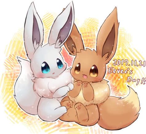 Extremely Cute Shiny Eevee And Eevee Pokemon Eeveelutions Pokemon