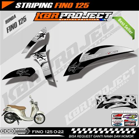 Jual FINO 125 STIKER STRIPING PREMIUM MOTOR KEREN LIS VARIASI FINO 125