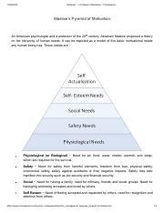 Maslow s Pyramid of Motivation pdf 10 28 2020 Maslowâ s Pyramid of