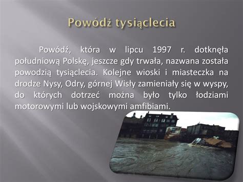 PPT Powódź tysiąclecia PowerPoint Presentation free download ID