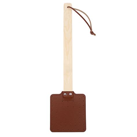 Fnzefam Sturdy Leather Fly Swatter For Indoors Heavy Duty Flyswatter