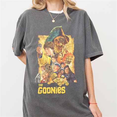 The Goonies Movie T-shirt, Retro Goonies Treasure Map Unisex Graphic Tee, Sean Astin Josh Brolin ...