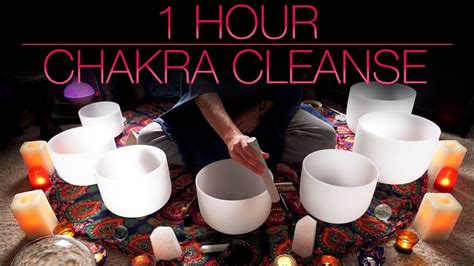 1 Hr Chakra Cleansing Sound Bath Crystal Singing Bowls Tibetan