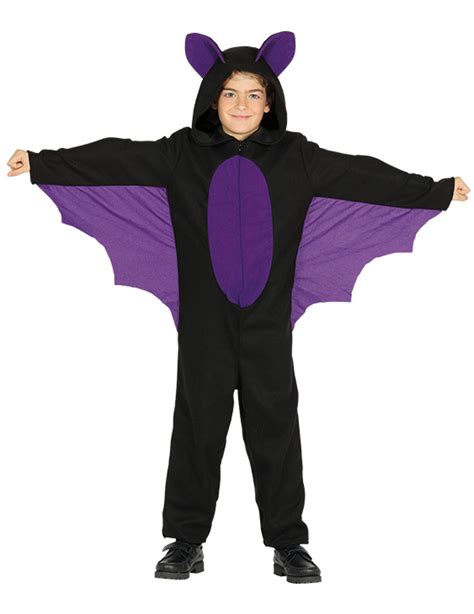 D Guisement Combinaison Chauve Souris Noir Et Violet Gar On Deguise