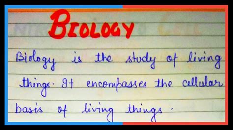 What Is Biology Definition Of Biology Biology Ke Baare Mein YouTube