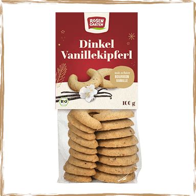 Dinkel Vanille Kipferl Rosengarten Naturkost