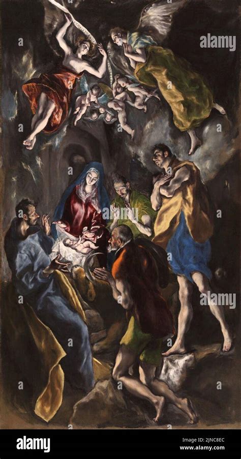 The Adoration Of The Shepherds El Greco Stock Photo Alamy