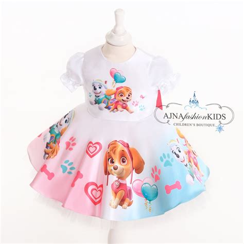 Paw Patrol vestido de niñas Etsy