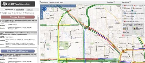 Houston TranStar releases real-time traffic map of US 290