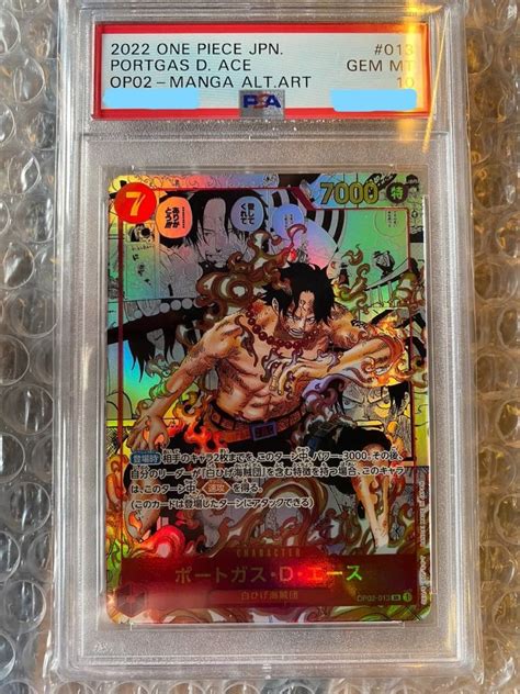 PSA 10 MANGA ACE OP02 One Piece TCG Hobbies Toys Toys Games On