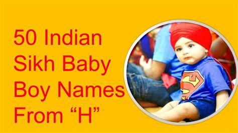 Indian Sikh Baby Boy Names Starting With H Youtube