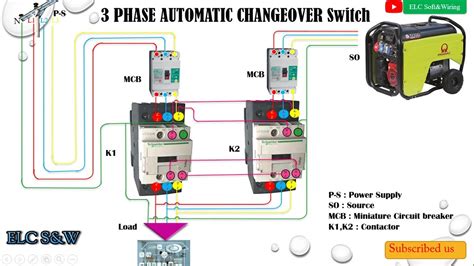 Automatic Changeover Switch Circuit Diagram