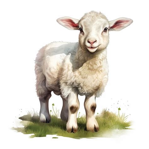 Premium AI Image There Is A Sheep That Is Standing In The Grass