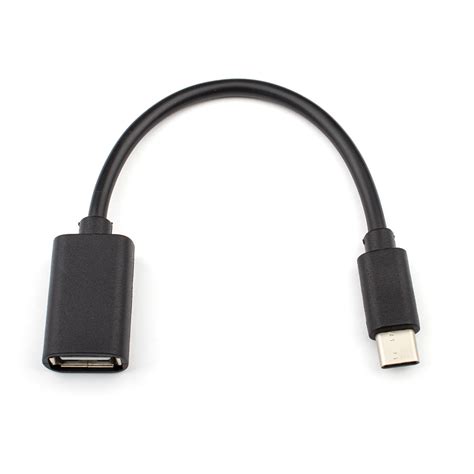 Кабель USB 2 0 AF Type C OTG пакет довжина 0 1 м atcom ua