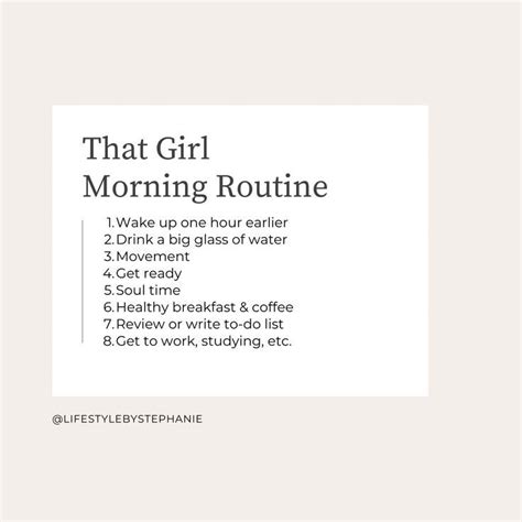 Morning Routine Routine Quotes Healthy Girl Routine