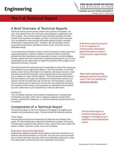 Free Technical Report Samples In Pdf Ms Word