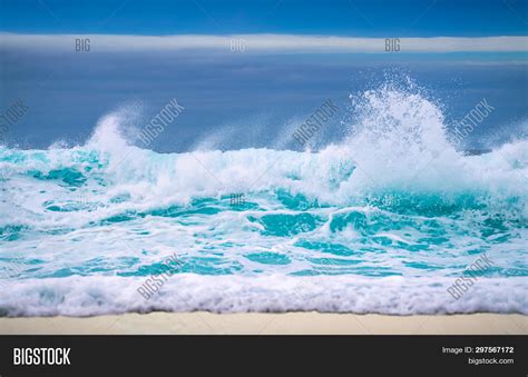 Big Breaking Ocean Image And Photo Free Trial Bigstock