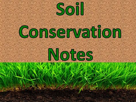 Soil Conservation Methods