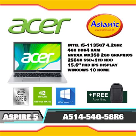 Acer Aspire 5 A514 54G 58R6 Intel Core I5 11th Gen Lazada PH