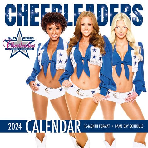 NFL Dallas Cowboys Cheerleaders 2024 Wall Calendar