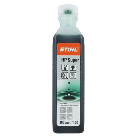 Genuine Stihl Two Stroke HP Super Oil 100ml Green One Shot 50 1