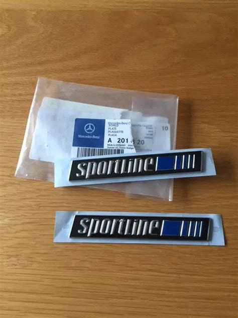 MERCEDES GENUINE 190 W201 W124 Sportline Badges Emblem A2018171320 X 2