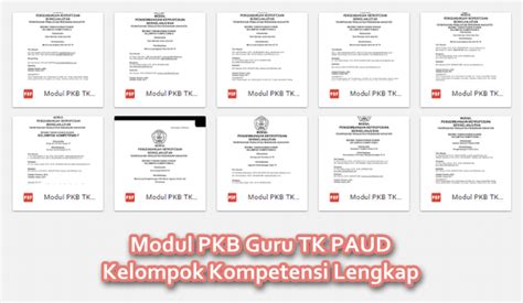 Modul Pkb Guru Tk Paud Kelompok Kompetensi Lengkap Biologizone