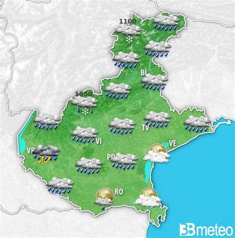 Meteo Veneto Perturbazione Atlantica In Transito Gioved Con Piogge