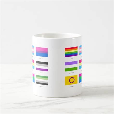 Lgbtqia Pride 9 X Flags Rainbow Awareness Chic Coffee Mug Zazzle