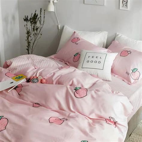 The Best 18 Peach Aesthetic Pink Bed Sheets Factdesignbowls