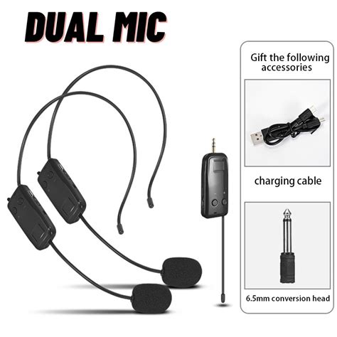 Headset Wireless Microphone Headset Mic Head Microphone Wireless