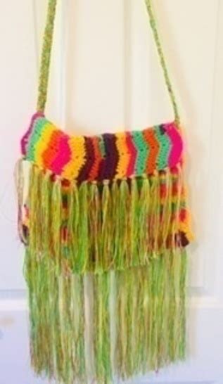 Festival Boho Tassel Bag Crochet Pdf Pattern