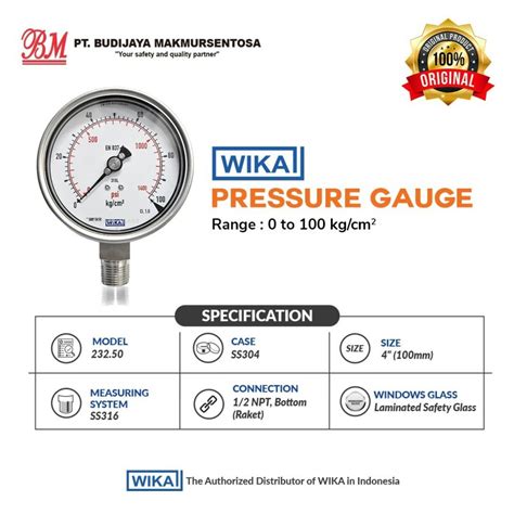 Wika Pressure Gauge Npt Size To Kg Cm Bjmsonline