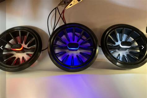 Купить дефлектор воздуховода в стиле AMG с красной LED подсветкой для ...
