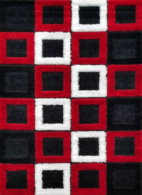 Luxury Shag Red Area Rug | Rugs | Urban Furniture Outlet