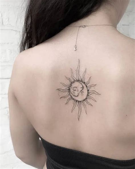 Elegant Sun And Moon Tattoos With Meaning Our Mindful Life Spine