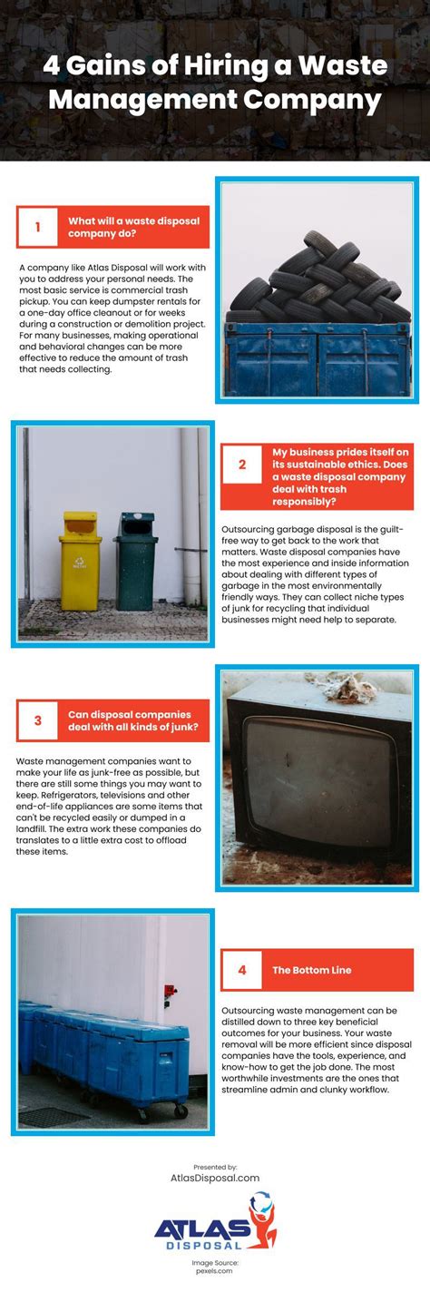 4 Gains Of Hiring A Waste Management Company Infographic