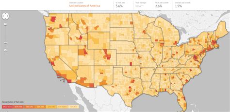 Map: Here's where tech jobs are hot in the U.S. – GeekWire